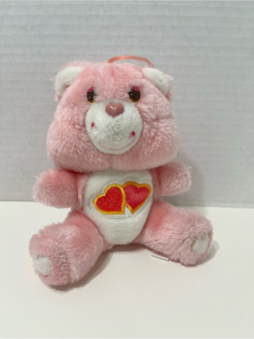 CARE BEARS vintage 6” love a lot bear plush stuffed animal 80’s toy retro